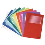 Pochette coin à fenêtre A4 carte 160g 22 x 31 cm Exacompta Forever - Coloris assortis - Lot de 25