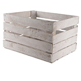 Caisses de pommes en bois utilisées  