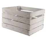 Caisses de pommes en bois utilisées  