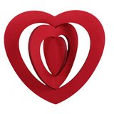 Coeur 3D à suspendre - Décors de St Valentin