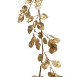 Guirlande feuilles métallisées or - Décors à suspendre
