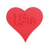 Coeur avec texte Love Moyen modèle