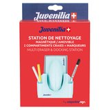 Kit de nettoyage pour tableau blanc et ardoise Juvenilia – Brosse, lingettes et Rangement