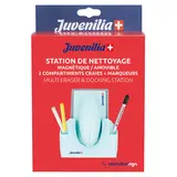 Kit de nettoyage pour tableau blanc et ardoise Juvenilia – Brosse, lingettes et Rangement