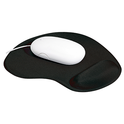 Tapis de souris ergonomique avec repose-poignet SIGN noir 225 x 200 mm