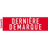 Affiche Soldes Dernière démarque horizontale rouge / blanc 84 x 25 cm 170g/m² - Affiches démarques