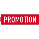 Affiche Promotion horizontale rouge / blanc 154 x 40 cm 170g/m²