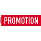 Affiche Promotion horizontale rouge / blanc 154 x 40 cm 170g/m²