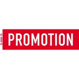 Affiche Promotion horizontale rouge / blanc 154 x 40 cm 170g/m²