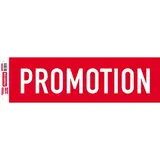 Affiche Promotion rouge / blanc 84 x 25 cm 170g/m²