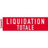 Affiche Liquidation Totale rouge / blanc 84 x 25 cm 170g/m²