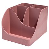 Pot à crayons Pen-Wave Skandi vieux rose 16 × 12 × 11 cm - 5 compartiements - Pots à crayons