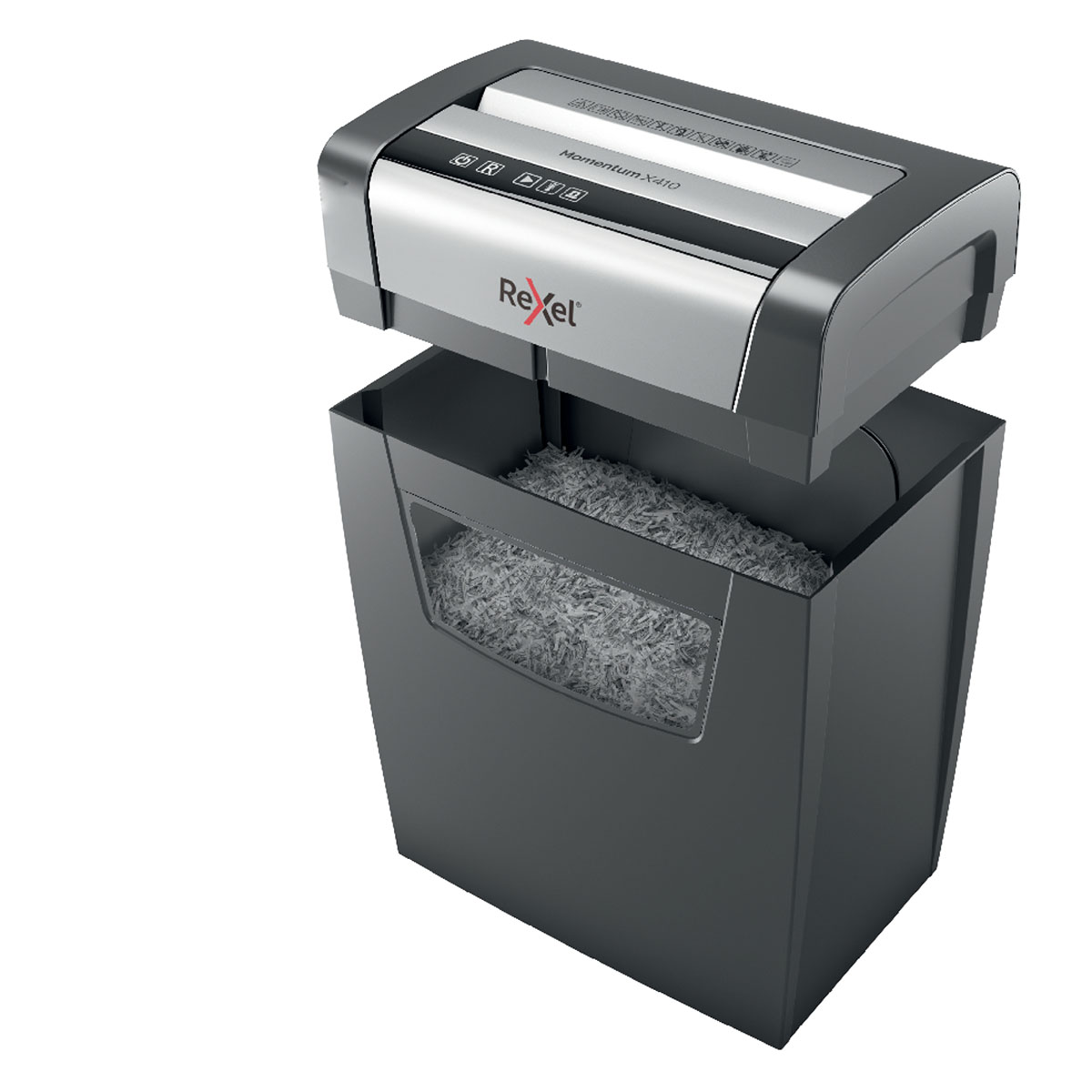 Destructeur de documents Rexel Momentum X410 coupe croisée DIN P4 10 feuilles 23L – Broyeur papier