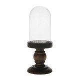 Cloche en verre avec socle - Supports et Cloches en verre