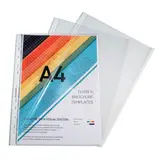 Pochette perforée transparente A4 polypropylène lisse cristal 6/100e ouverture en coin Exacompta - Lot de 10