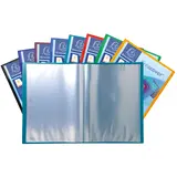 Porte vues personnalisable KreaCover A4 - 40 Vues (20 Pochettes) - Protège documents - Coloris assortis