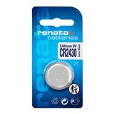 Pile bouton lithium CR2430 3V 285mAh 24 mm - Renata