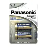 Pile alcaline LR14 C Everyday Power PANASONIC 1,5V 9,3Ah – Blister de 2