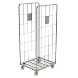 Roll conteneur 2 côtés acier zingué force 500kg