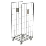 Roll conteneur 2 côtés acier zingué force 500kg