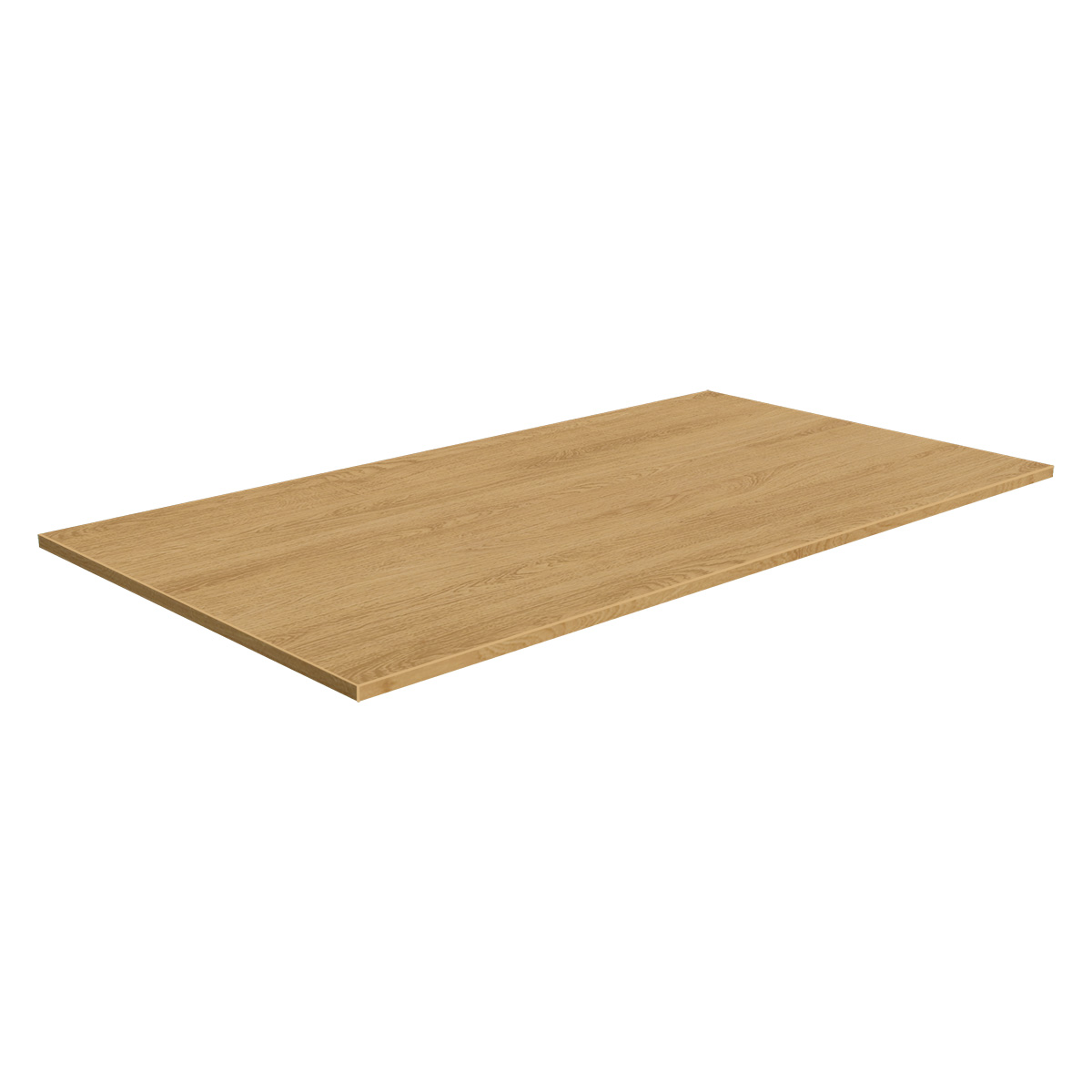Plateau mélaminé chêne Corbridge 134,5 x 74,5 cm – pour table Square, rayonnage magasin