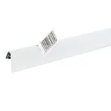 Porte-étiquette PVC pour panier fil clipsable 100 x 40 mm - Blanc - Lot de 50