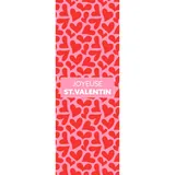 Affiche Saint Valentin Rose/Rouge/Coeurs 42 x 119 cm - Affiche vitrine