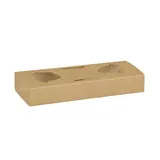 Porte-gobelets carton 2 gobelets cafés kraft brun – Lot de 200