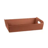 Paniers pour panier garni terracotta poignées découpées 35x26x7cm – paquet de 30