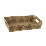 Paniers pour panier garni palmiers brun/marron poignées découpées 35x26x7cm - Paquet de 30