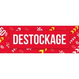 Affiche DESTOCKAGE 115 x 40 cm, papier ½ mat 170g - Banderole Destockage