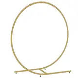 Portant vêtements rond fixe finition Or H.178cm – Barre avec 11 picots anti-glisse – Charge 30kg