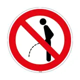 Panneau interdit d’uriner Ø 20 cm - Défense d'uriner