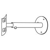 Fixation murale réglable 