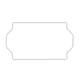 Étiquette blanche 26 x 16 mm adhésive pour étiqueteuse - 36 rouleaux de 1200