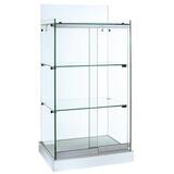 Vitrine de comptoir - Décor Blanc - L 42 x P 32 x H 84 cm