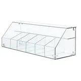 Vitrine confiserie verre 6 cases et 1 tablette 100 x 30 x 32 cm