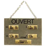 Panneaux horaires 