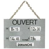 Panneaux horaires 