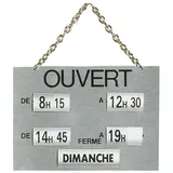 Panneaux horaires 