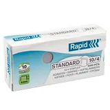 Agrafe Rapid standard n°10 (10/4mm) – boîte de 5000 – jusqu'à 10 feuilles - acier galvanisé