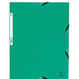 Chemise à élastiques 3 rabats cartonnée 24x32cm, vert