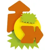 Assortiment découpes fluo, 2 faces