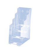 Porte-brochures 4 cases 1/3 A4
