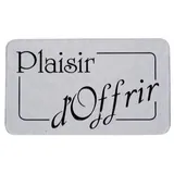 Étiquettes cadeaux adhésives Plaisir d'offrir argent brillant - Paquet de 1000