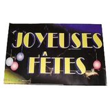Affiche Joyeuses Fêtes - Stickers vitrines de Noël