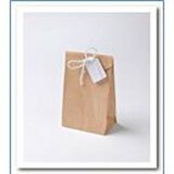 Sachet à garnir avec lien et étiquette - Cornets à dragées