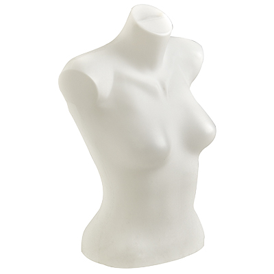Buste femme plastique H 60 cm - Torse femme - Blanc