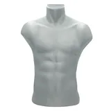 Buste homme plastique H 60 cm - Gris