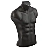 Buste homme plastique H 60 cm - Torse homme - Noir